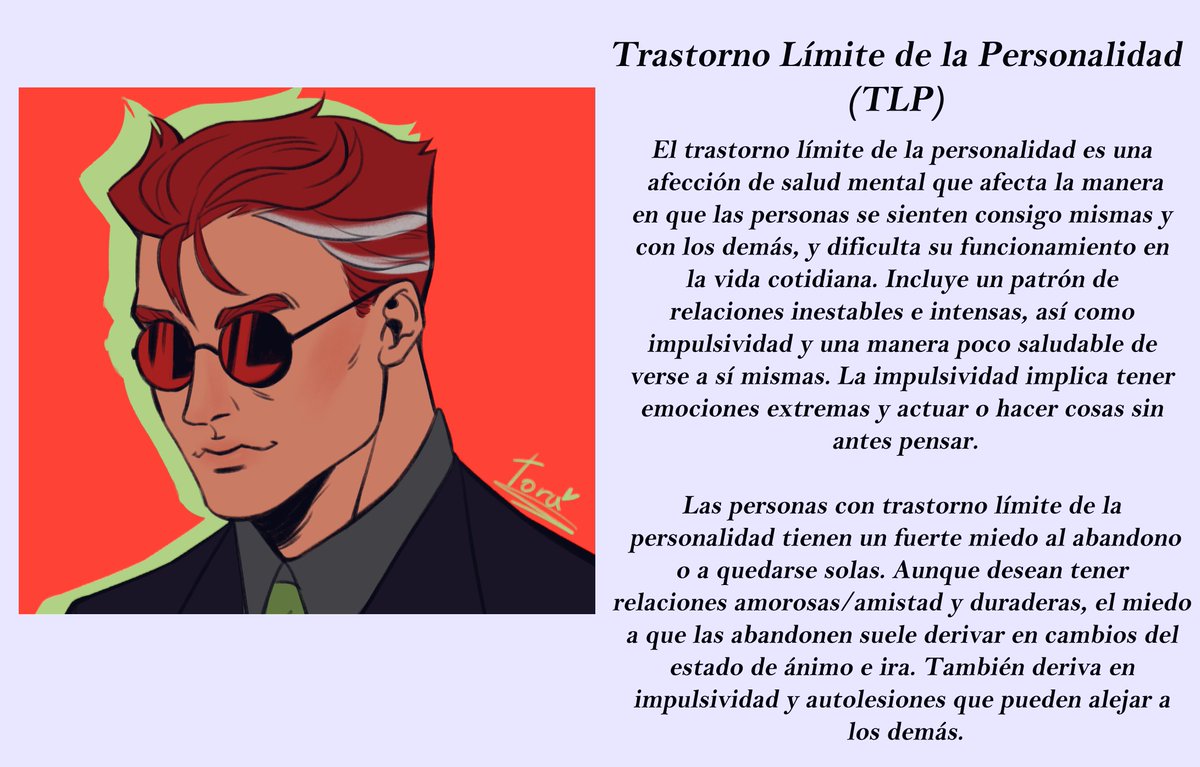 Tora_Chn's tweet image. Estuve pensando en hacer una lista de los personajes que tengo con trastornos por si les interesa (la proxima hago mas citando este mismo tweet)
Tadeo | Jung | Merik | Hebi
#ocs