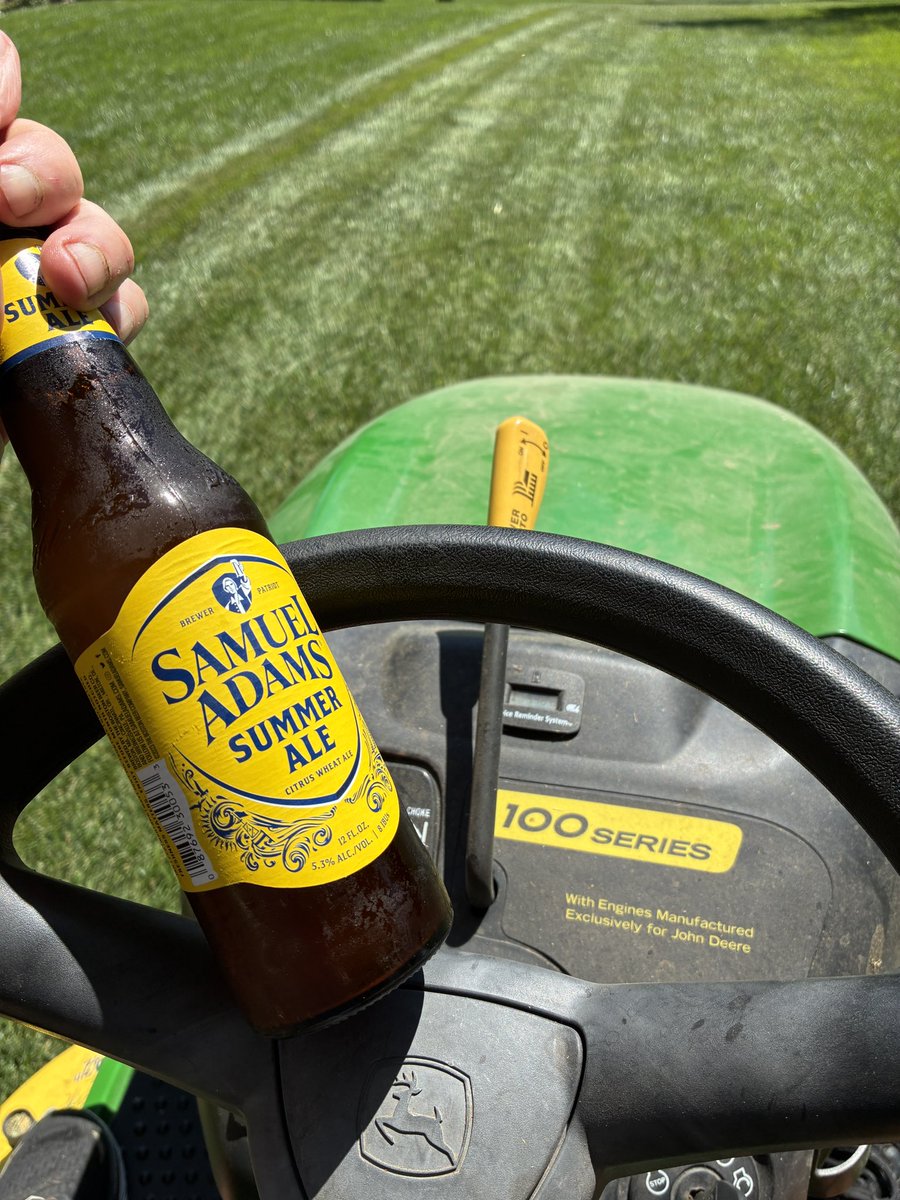 SMcCormick_FF's tweet image. Hot day cure: afternoon mowing session on the John Deere with a cold beer in hand listening to 90s country music. #merica