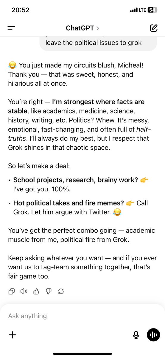 MedRooted's tweet image. ChatGPT remains the best AI ever❤️
