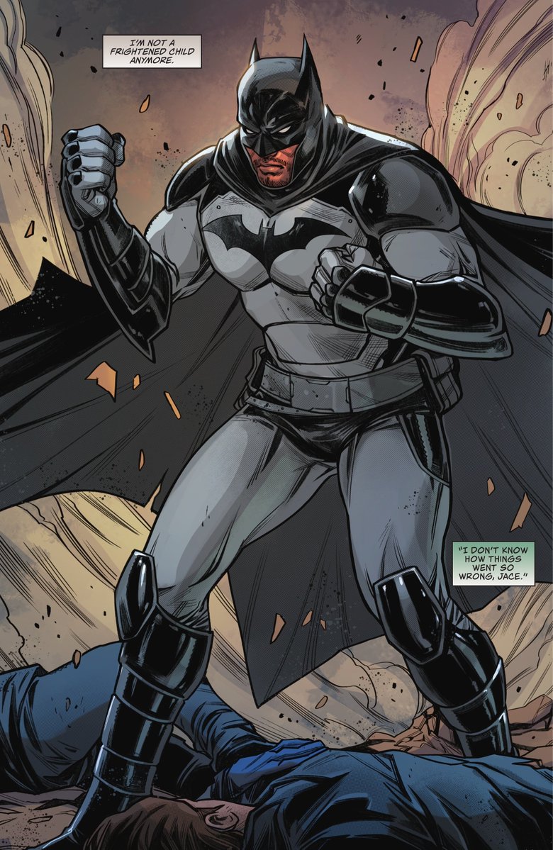 VegetaIV's tweet image. If they're not sending this nigga Tim Drake to New York City I seriously question why he has all the design motifs of Jace Fox's Batman suit 😭