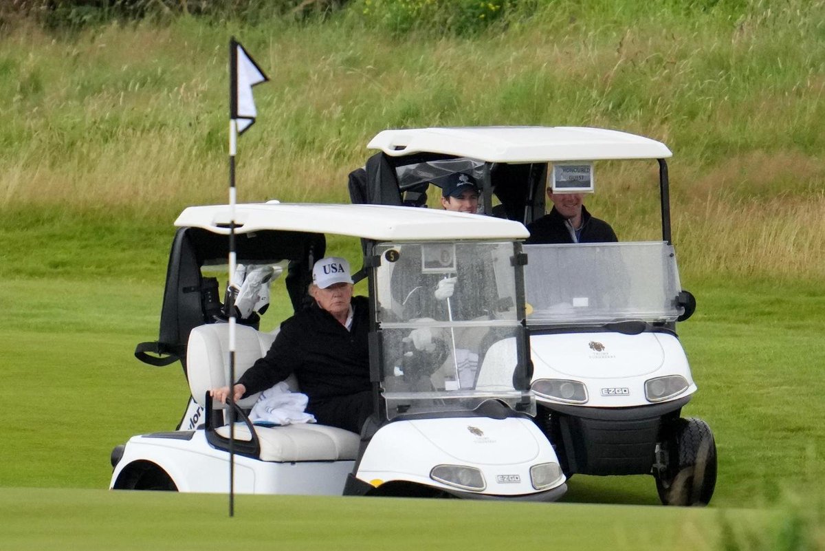 🚨 JUST IN: The White House just updated President Trump's schedule for this weekend in Scotland and added a meeting with the President of the European Commission.

The Left lied and said he is just vacationing.

HE'S WORKING!

"Many meetings planned" on top of this.