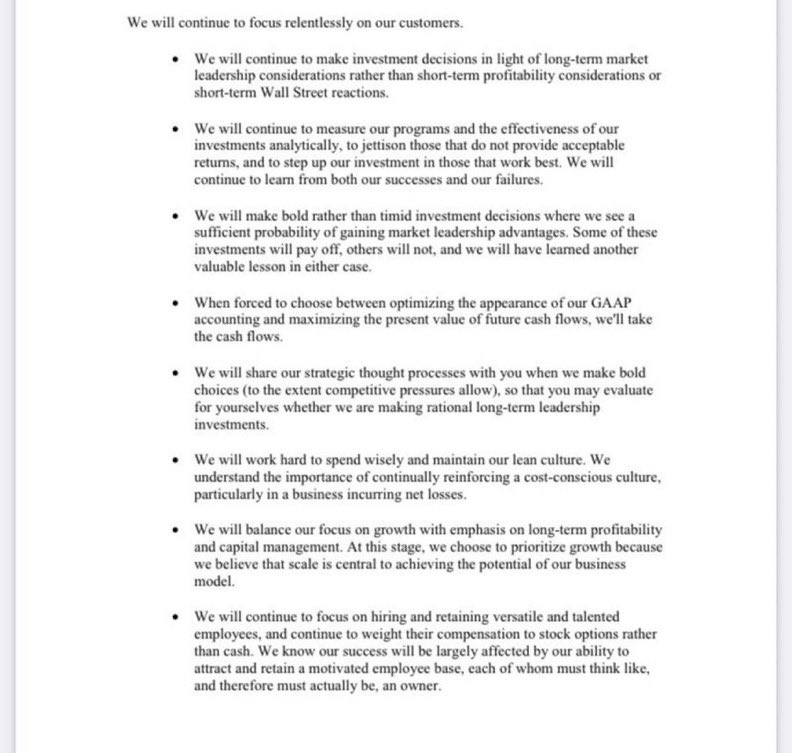 F_Compounders's tweet image. Jeff Bezos lays down Amazon’s fundamental management and decision making approach in his 1997 shareholder letter :