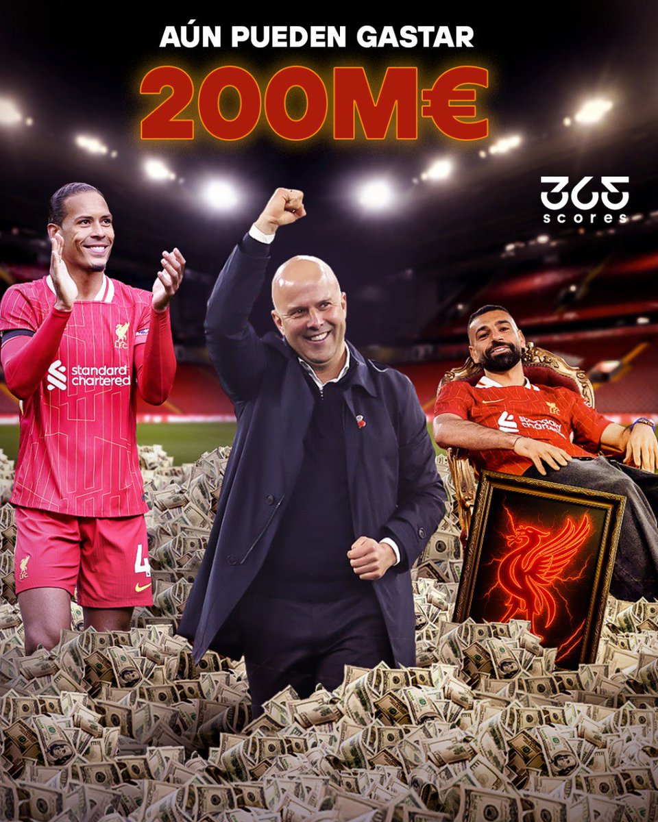 GESTIÓN IMPRESIONANTE🤯🔥🤑

El Liverpool ha sido el gran protagonista del mercado, invirtiendo 300 millones de euros en cuatro futbolistas.

Muchos pensarían que la plantilla ya está cerrada, especialmente para evitar problemas con el Fair Play Financiero. Sin embargo, los