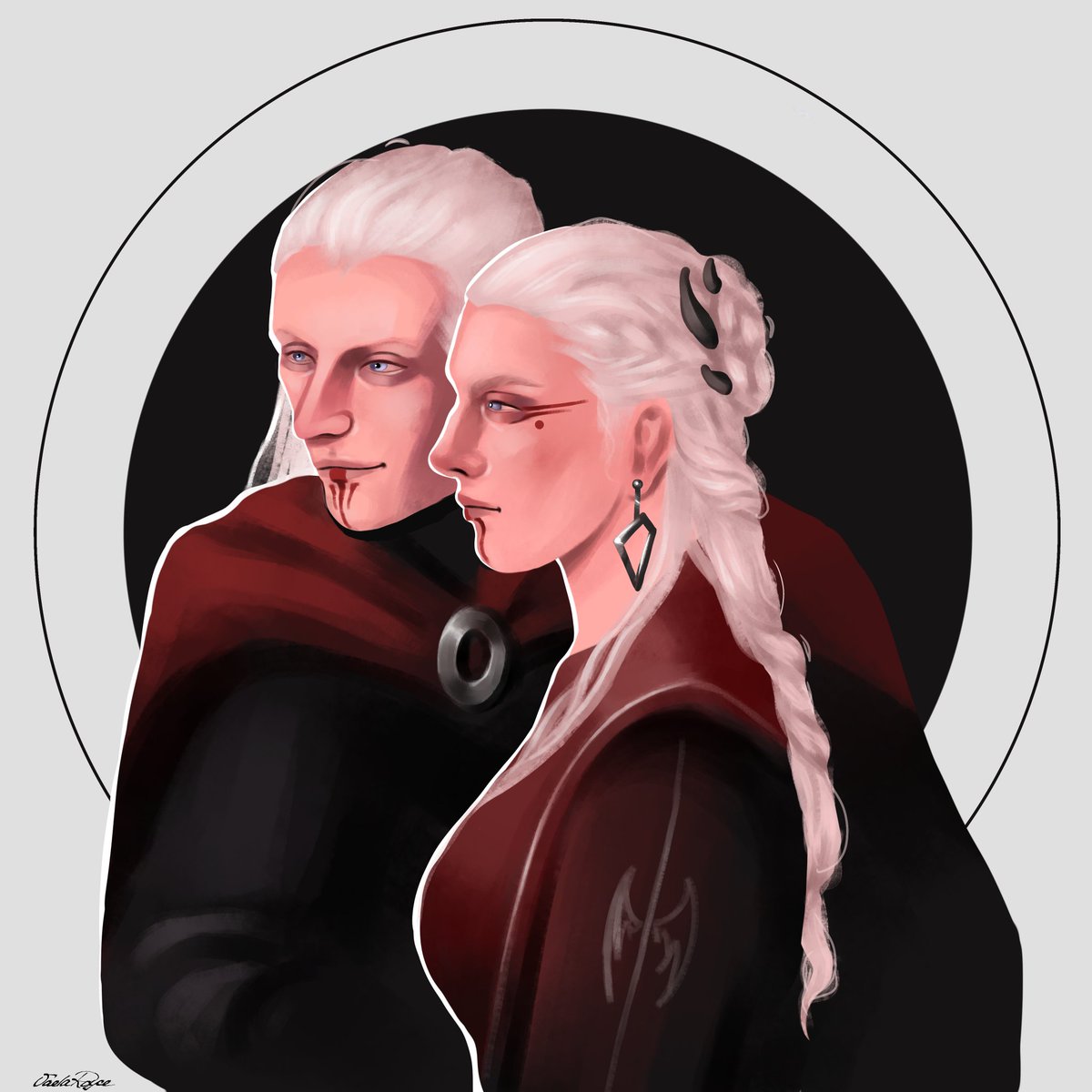 VaelaRoyce's tweet image. No caption needed😌 

Red + black + white = always a win. 

#rhaenyratargaryen #daemontargaryen #daemyra #hotd #asoiaf #daemyraweek25 #vaelaroyce
