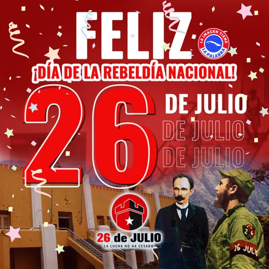 📷📷 |Muchas felicidades!!!!
Hoy celebramos el 72 aniversario de los Asalto a los cuarteles Moncada y Carlos Manuel de Céspedes.
📷 #LaLuchaNoHaCesado