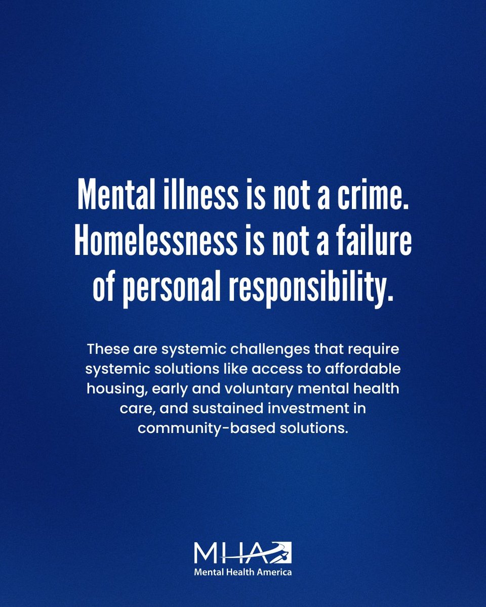 Read Mental Health America’s full statement on the executive order “Ending Crime and Disorder on America’s Streets” mhanational.org/news/statement…