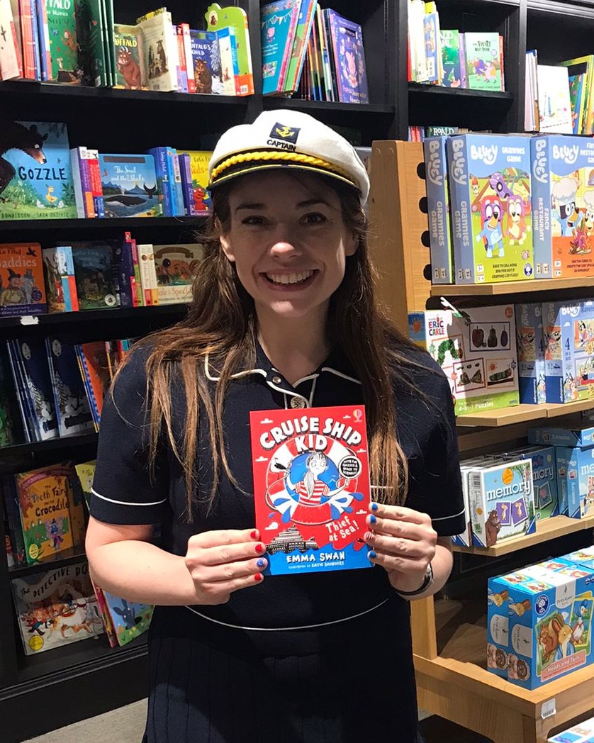 It was such a pleasure to meet Emma Swan today, the author of our children's book of the month 'Cruise Ship Kid: Thief At Sea!' We now have signed copies available! Thanks for visiting us, Emma!
#waterstones #cruiseshipkid #emmaswan