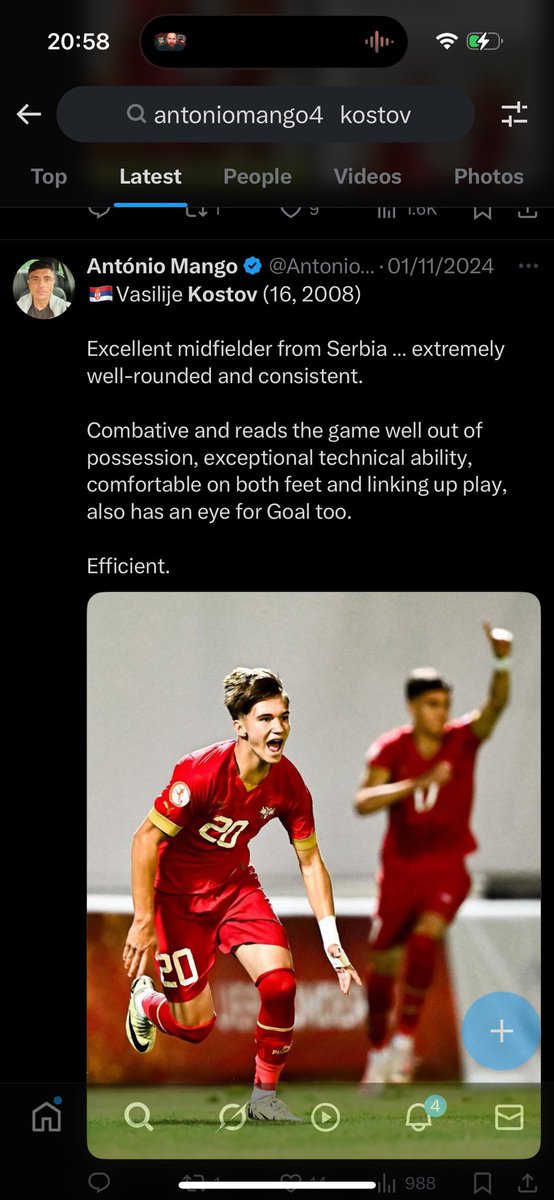 AntonioMango4's tweet image. 🇷🇸Vasilije Kostov (17, 2008)
Comes off the bench for Red Star to score his first Goal in senior football!
Lovely midfielder multi-facet to keep an eye on next season 💎