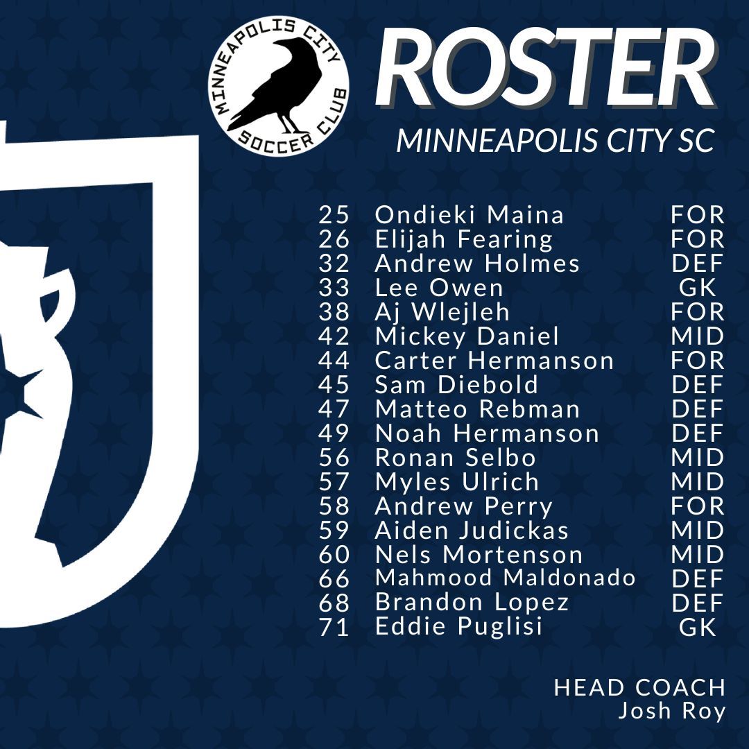 Minnesota Super Cup (@mnsupercup) on Twitter photo ๐ THE TEAM SHEETS ARE IN! ๐
Your official rosters for the Final! ๐
<a href="/ussoccer/">U.S. Soccer</a> | <a href="/USAdultSoccer/">USASA | US Adult Soccer</a> | <a href="/USLPDL/">PDL</a>
<a href="/MinnesotaSRC/">Minnesota State Referee Committee</a> | <a href="/mplscitysc/">Minneapolis City SC</a> | <a href="/DuluthFC/">Duluth FC</a>
<a href="/SaltAthletic/">Salt Athletic</a> | <a href="/veotechnologies/">Veo</a> | <a href="/MPLSCitizensSG/">MPLS Citizens SG</a> ๐ THE TEAM SHEETS ARE IN! ๐
Your official rosters for the Final! ๐
<a href="/ussoccer/">U.S. Soccer</a> | <a href="/USAdultSoccer/">USASA | US Adult Soccer</a> | <a href="/USLPDL/">PDL</a>
<a href="/MinnesotaSRC/">Minnesota State Referee Committee</a> | <a href="/mplscitysc/">Minneapolis City SC</a> | <a href="/DuluthFC/">Duluth FC</a>
<a href="/SaltAthletic/">Salt Athletic</a> | <a href="/veotechnologies/">Veo</a> | <a href="/MPLSCitizensSG/">MPLS Citizens SG</a>
