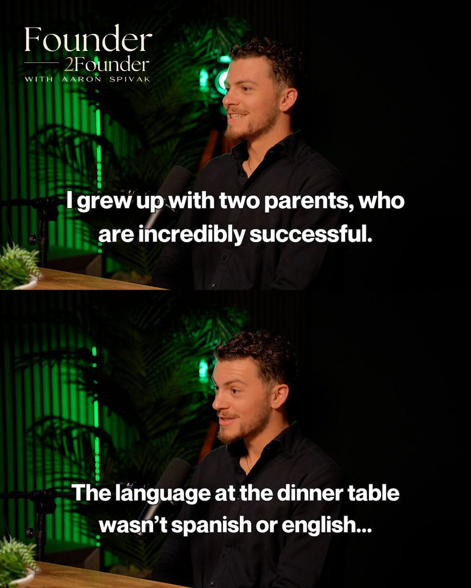 FoundersClubUS's tweet image. The language at the dinner table wasn’t English. It was entrepreneurship.”
Austin Copeland grew up in a household where business was the family dialect.
If you wanted a seat at the table, you had to learn the language, fast.
In this week’s Founder2Founder, we dive into how…