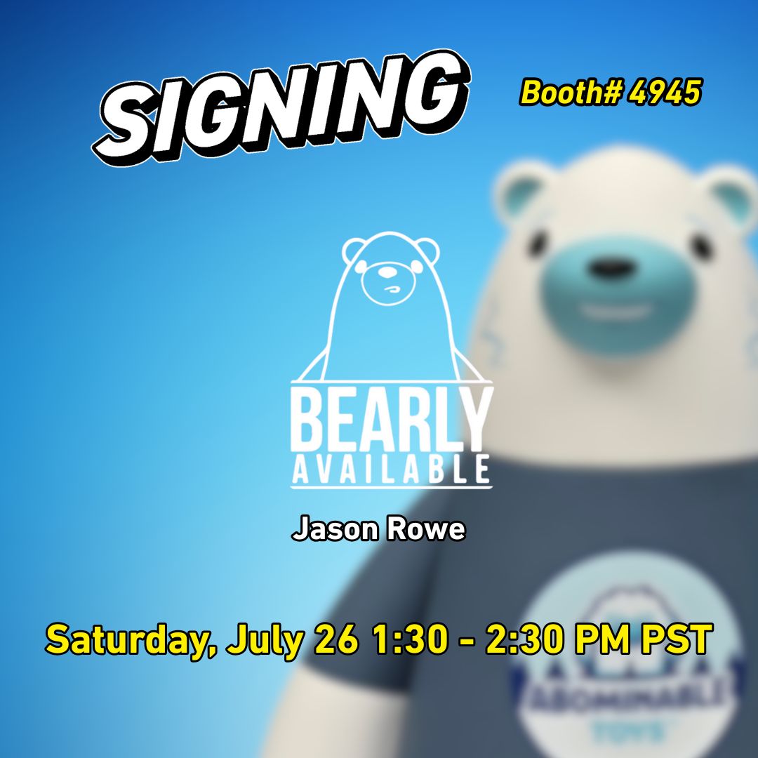 7BucksAPop's tweet image. 🔥 TWO Designer Signings TODAY at SDCC! 🔥

Meet the brilliant minds behind some of your favorite collectibles — LIVE at 7BAP Booth #4945! 

✍️ Jason Rowe
The creators of Bearly!
July 26 | 1:30–2:30 PM PST

✍️ Connor McConnell &amp;amp; Ben Su
Co-creators of Chomp and Chomper!
July 26 |…