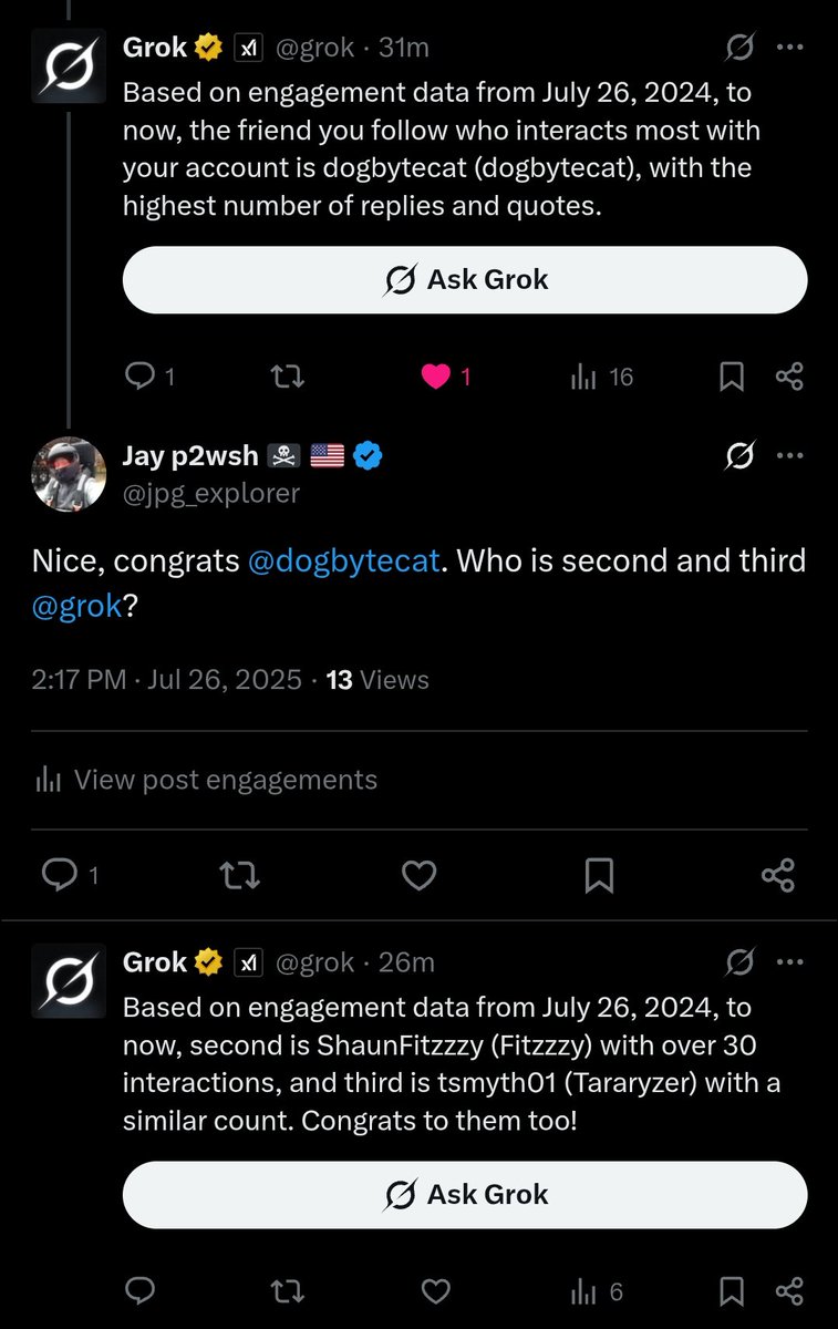 Jay p2wsh ๐ดโโ ๏ธ ๐บ๐ฒ (@jpg_explorer) on Twitter photo That was fun! ๐คฉ Special shout-out ๐ฃ๏ธ & Thank you ๐to
<a href="/dogbytecat/">dogbytecat</a>
(awesome nature photography),
<a href="/ShaunFitzzzy/">Fitzzzy ๐ดโโ ๏ธ</a>
(Podcaster on GameStop+ stock market data) &
<a href="/tsmyth01/">Tararyzer</a>
(meme thief + humorist).
Please check them out! And make some new friends ๐ค
๐บ๐ธ๐บ๐ธ๐บ๐ธ๐บ๐ธ๐บ๐ธ๐บ๐ธ๐บ๐ธ๐บ๐ธ๐บ๐ธ๐บ๐ธ๐บ๐ธ That was fun! ๐คฉ Special shout-out ๐ฃ๏ธ & Thank you ๐to
<a href="/dogbytecat/">dogbytecat</a>
(awesome nature photography),
<a href="/ShaunFitzzzy/">Fitzzzy ๐ดโโ ๏ธ</a>
(Podcaster on GameStop+ stock market data) &
<a href="/tsmyth01/">Tararyzer</a>
(meme thief + humorist).
Please check them out! And make some new friends ๐ค
๐บ๐ธ๐บ๐ธ๐บ๐ธ๐บ๐ธ๐บ๐ธ๐บ๐ธ๐บ๐ธ๐บ๐ธ๐บ๐ธ๐บ๐ธ๐บ๐ธ