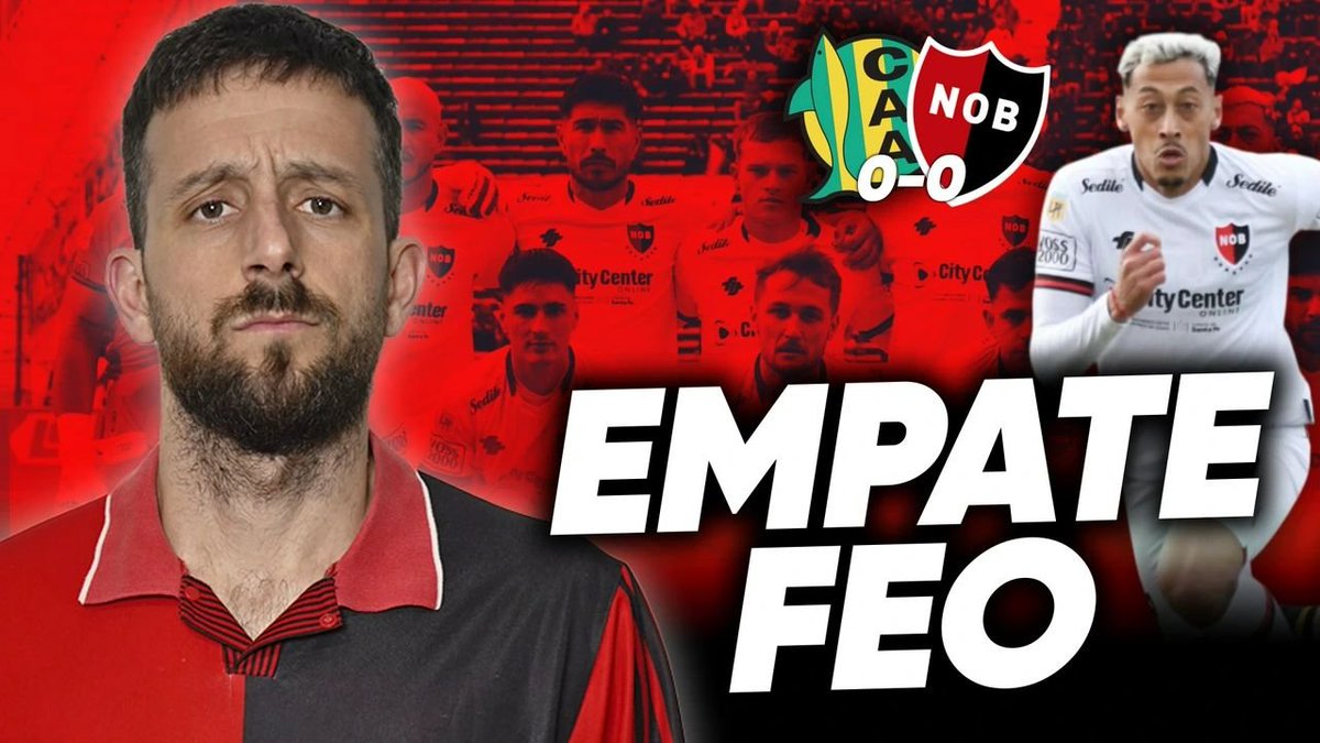 Cristoffede's tweet image. El clima, las tribunas vacías, el estado del campo, el arbitraje y el juego. Todo feo. Con Lucho Herrera no nos quisimos quedar afuera de la portada.
Les comparto mi opinión del 0-0 entre Newell's y Aldosivi:
youtu.be/bQDB5ZH10ns?si…