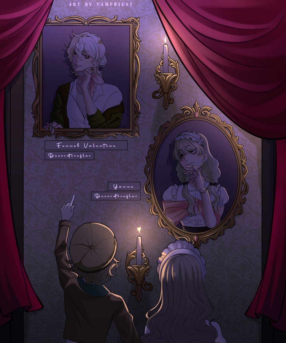 VAMPR1EST's tweet image. Friendly Fire for @ch3cake 
#artfight #artfight2025
