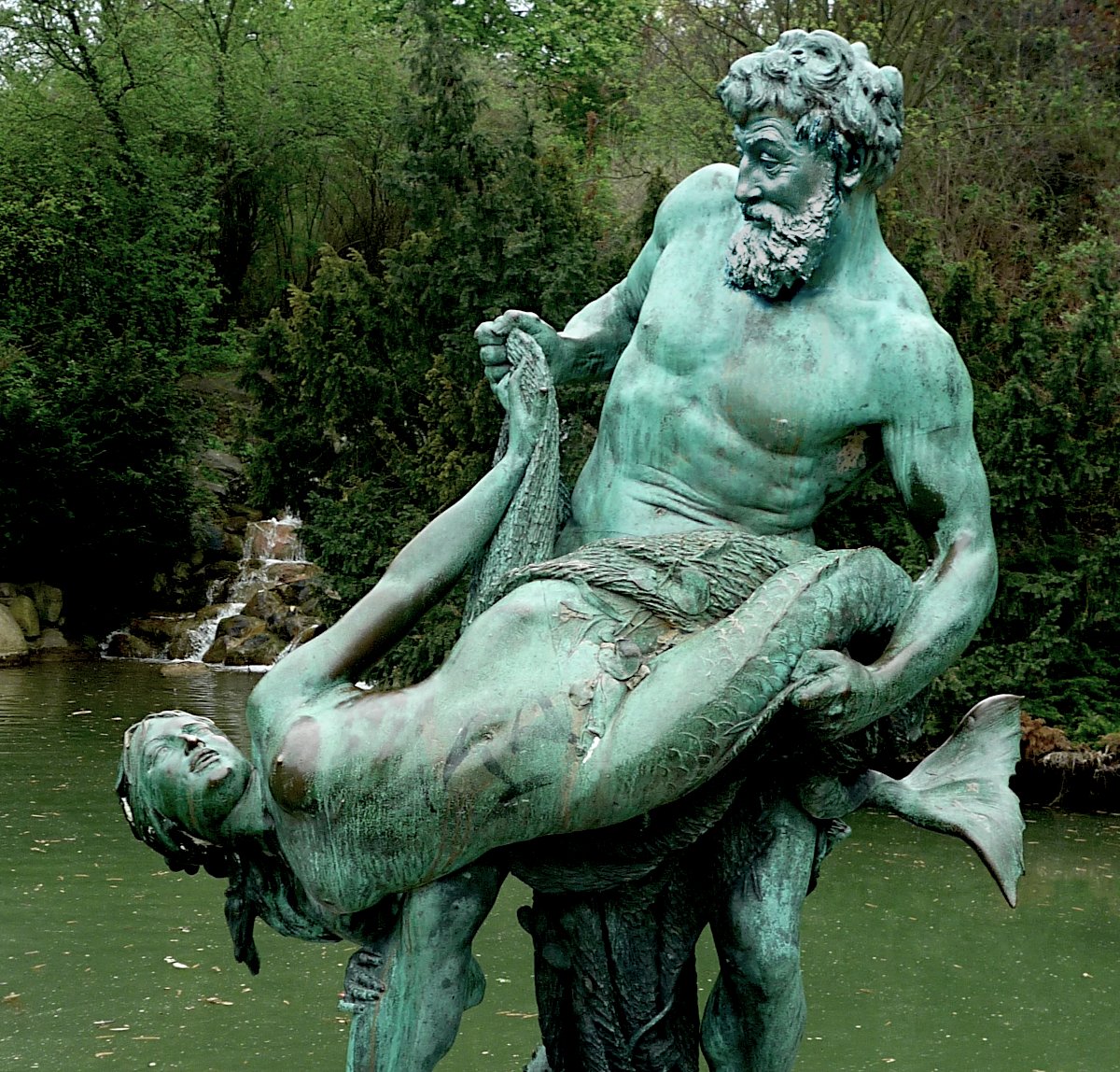 LadyInLeopard11's tweet image. The Rare Catch by Ernst Herter, 1896