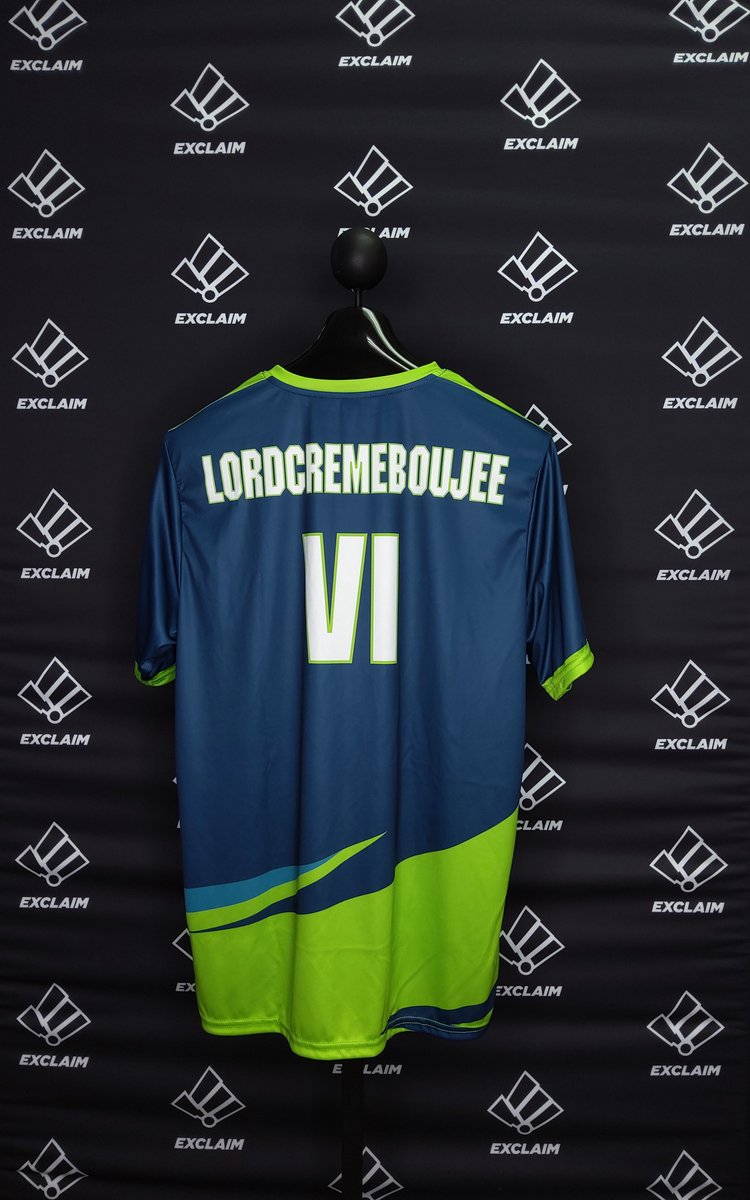 Make your esports team their very own jersey with us at exclaim.gg 🎮 Get started today!