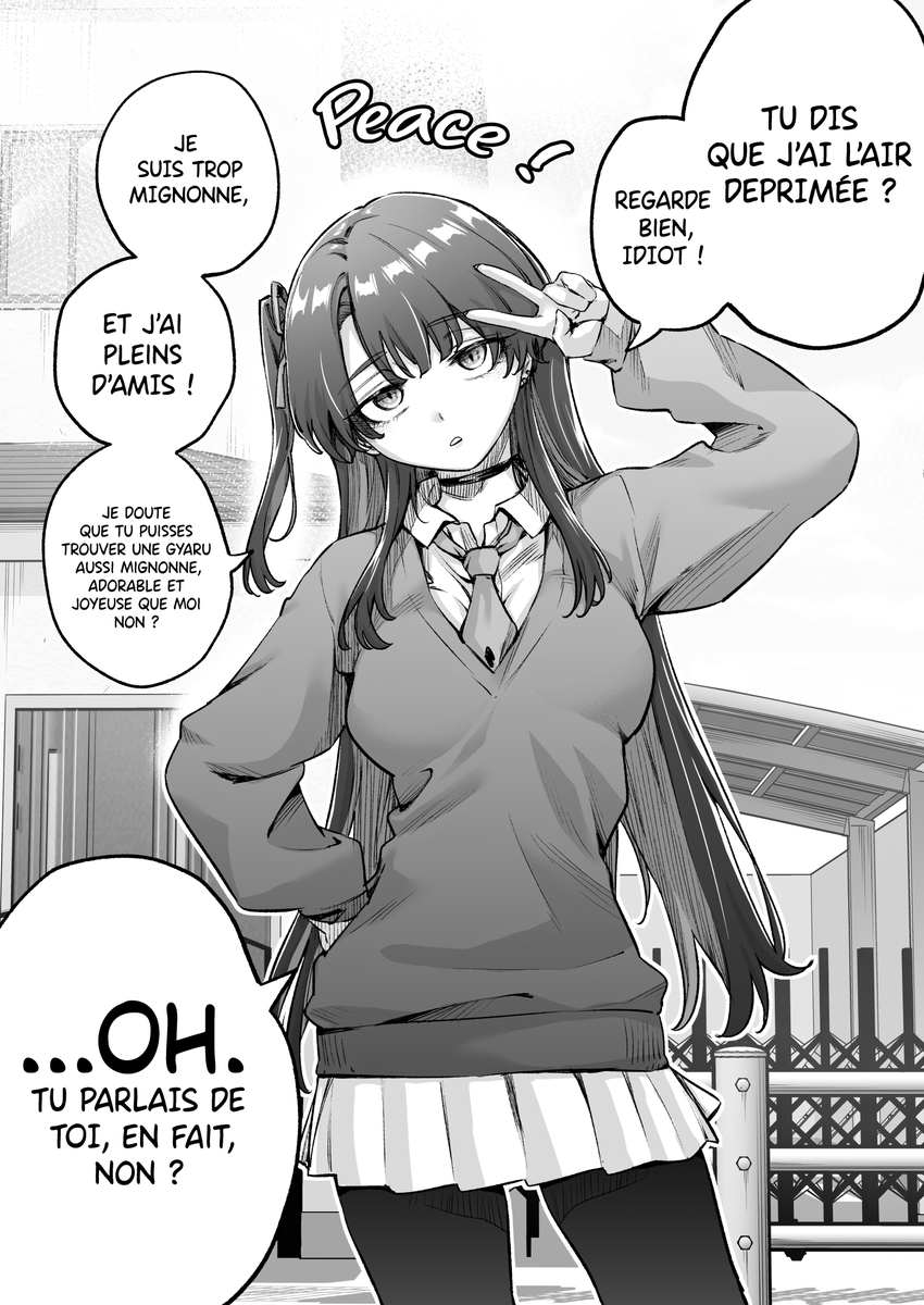 LesPoroiniens's tweet photo. Une gyaru déprimée un peu trop envahissante —  Chapitre 4 : La gyaru déprimée a beaucoup trop d'estime de soi !!

Version française, merci de soutenir l'artiste si vous aimez ses œuvres 💝 https://t.co/it5TXQvqGF