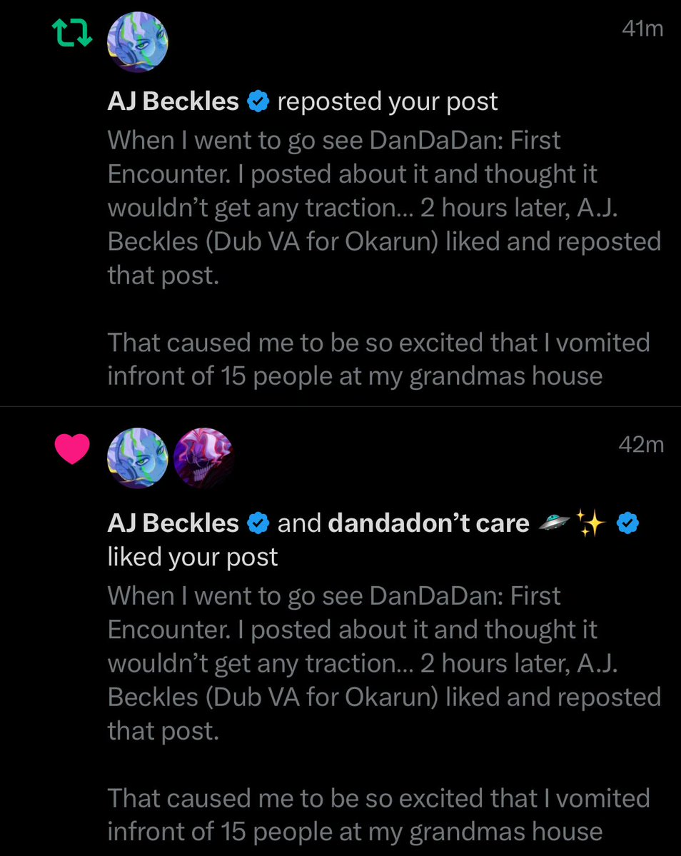 DanDaDanDUO's tweet image. HE NOTICED ME AGAIN❤️‍🩹