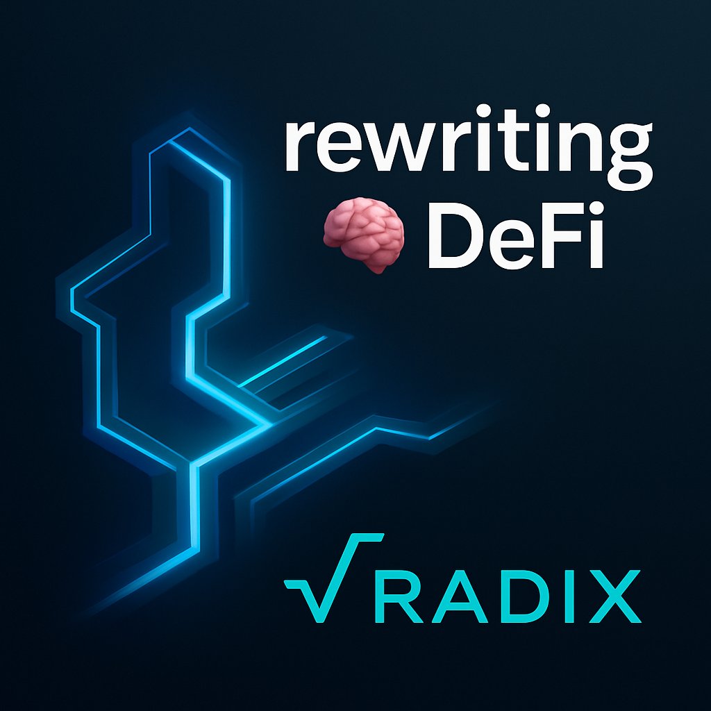 DeFiScriptor's tweet image. 🧠 Smarter DeFi is here and it's called Radix ⚛️ it's rewriting the DeFi playbook entirely 🧠🔥
✅ Instantly scalable
✅ Native asset support
✅ Built for developers
✅ Secured by Cerberus
@radixdlt isn’t just another chain.
It’s where the next gen DeFi revolution begins.#XRD