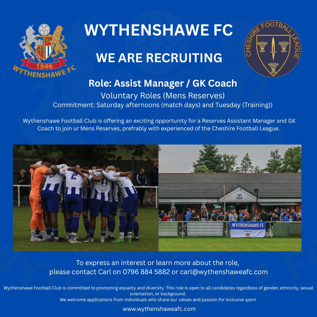 Wythenshawe FC Reserves tweet media