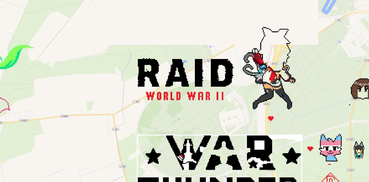 The "RAID WORLD WAR II" logo in Wplace
Thanks to those from the Discord that helped fill it out!
wplace.live/?lat=52.345273…