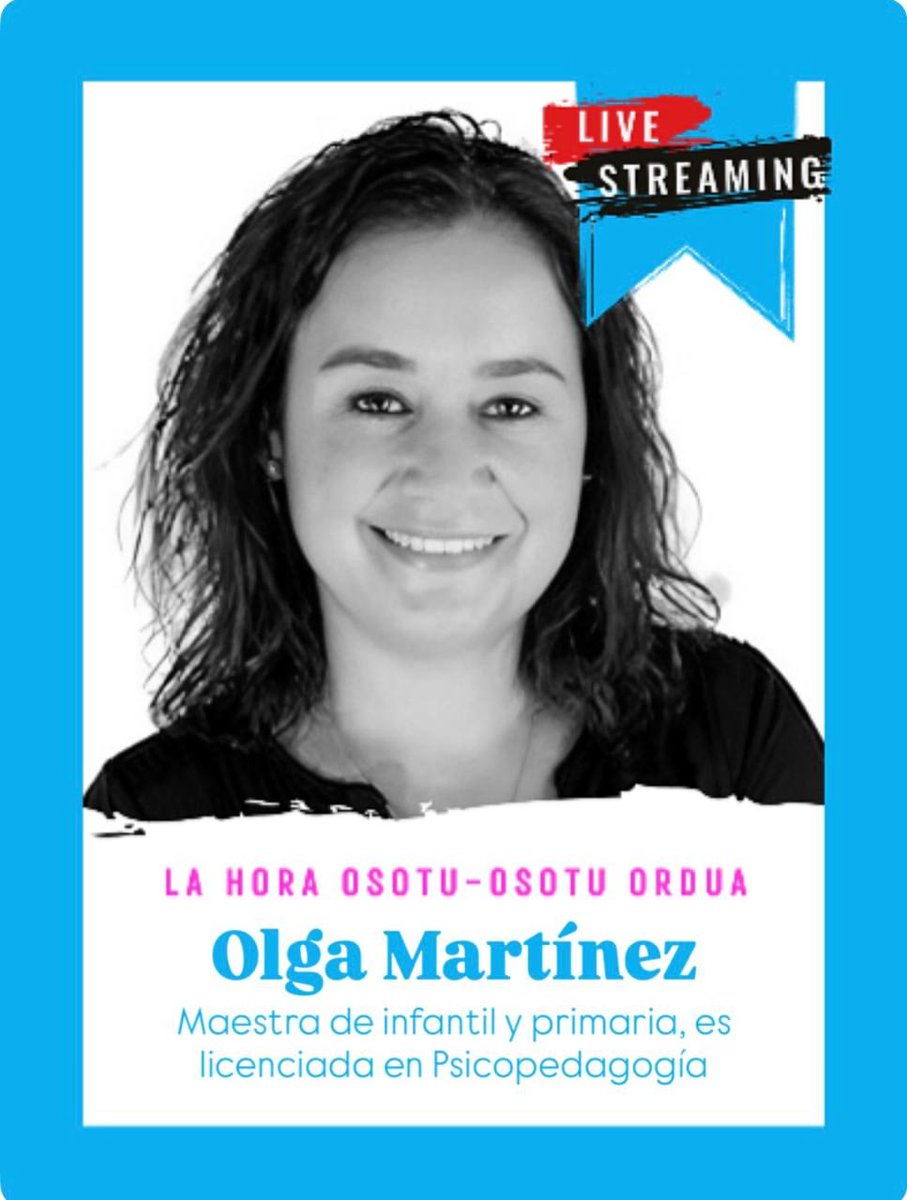 Seguimos hablando con grandísimas profesionales de la enseñanza en La Hora Osotu. En directo desde las puertas de Gobierno Vasco, hoy a las 19h.
<a href="/BegonaPedrosa/">Begoña Pedrosa</a> <a href="/Imanol_Pradales/">Imanol Pradales</a> <a href="/Gob_eus/">Eusko Jaurlaritza - Gobierno Vasco</a> <a href="/hezkuntzaEJGV/">Hezkuntza Saila - Departamento de Educación</a>
#osotuonada #osotubizirik #osotugosegreban #osotuhuelgahambre