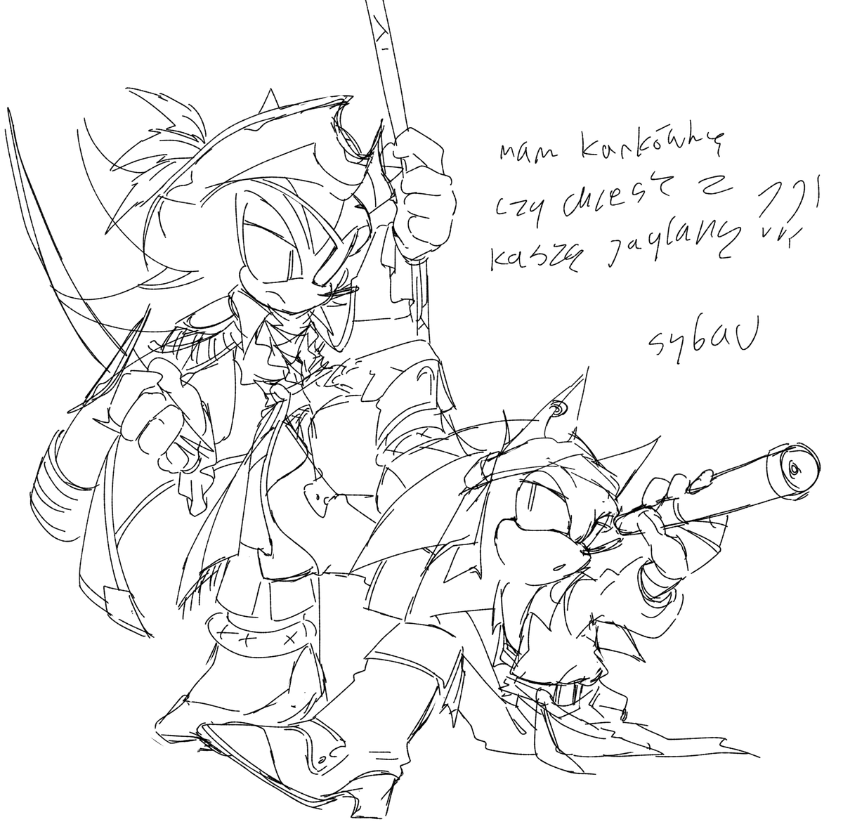 yk its bad when i draw em as pirates #sonadow
