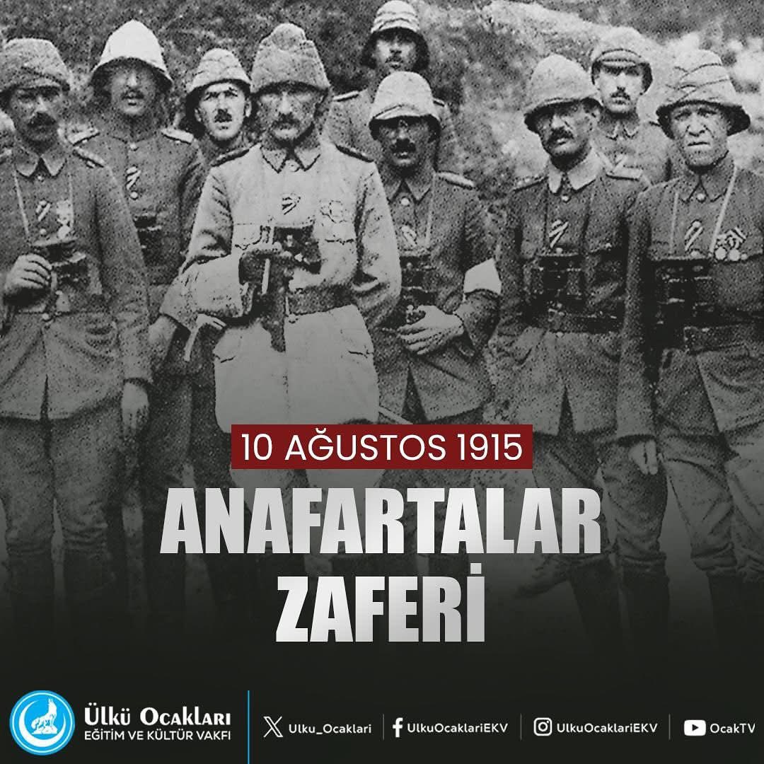 #AnafartalarZaferi’nin yıl dönümünde Anafartalar Kahramanı Gazi Mustafa Kemal Atatürk, silah arkadaşları ve aziz şehitlerimizi rahmet ve minnetle anıyoruz🇹🇷

<a href="/ayyildirim1/">Ahmet Yiğit Yıldırım</a> 
<a href="/hberkeozdemir/">Hüseyin Berke Özdemir</a> 
@tcturkerturkoglu 
<a href="/bayramkuzu42/">Bayram Kuzu</a> 
<a href="/aktass1_/">Selahaddin Aktaş 🇹🇷</a>