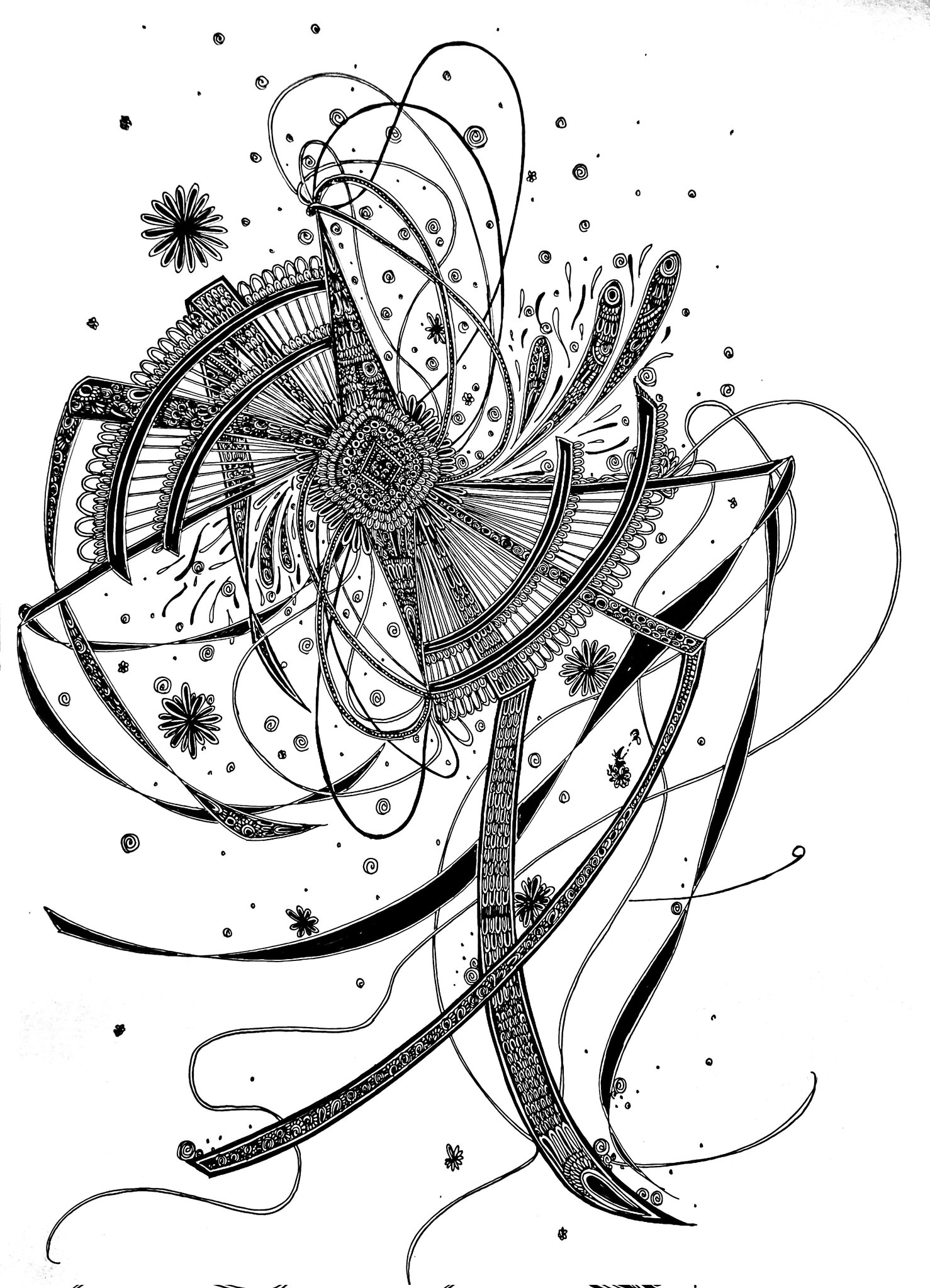 ペン画　ボールペン画　\"どこみてるの？\" ボールペン画アーティスト✒️Saki on X: 