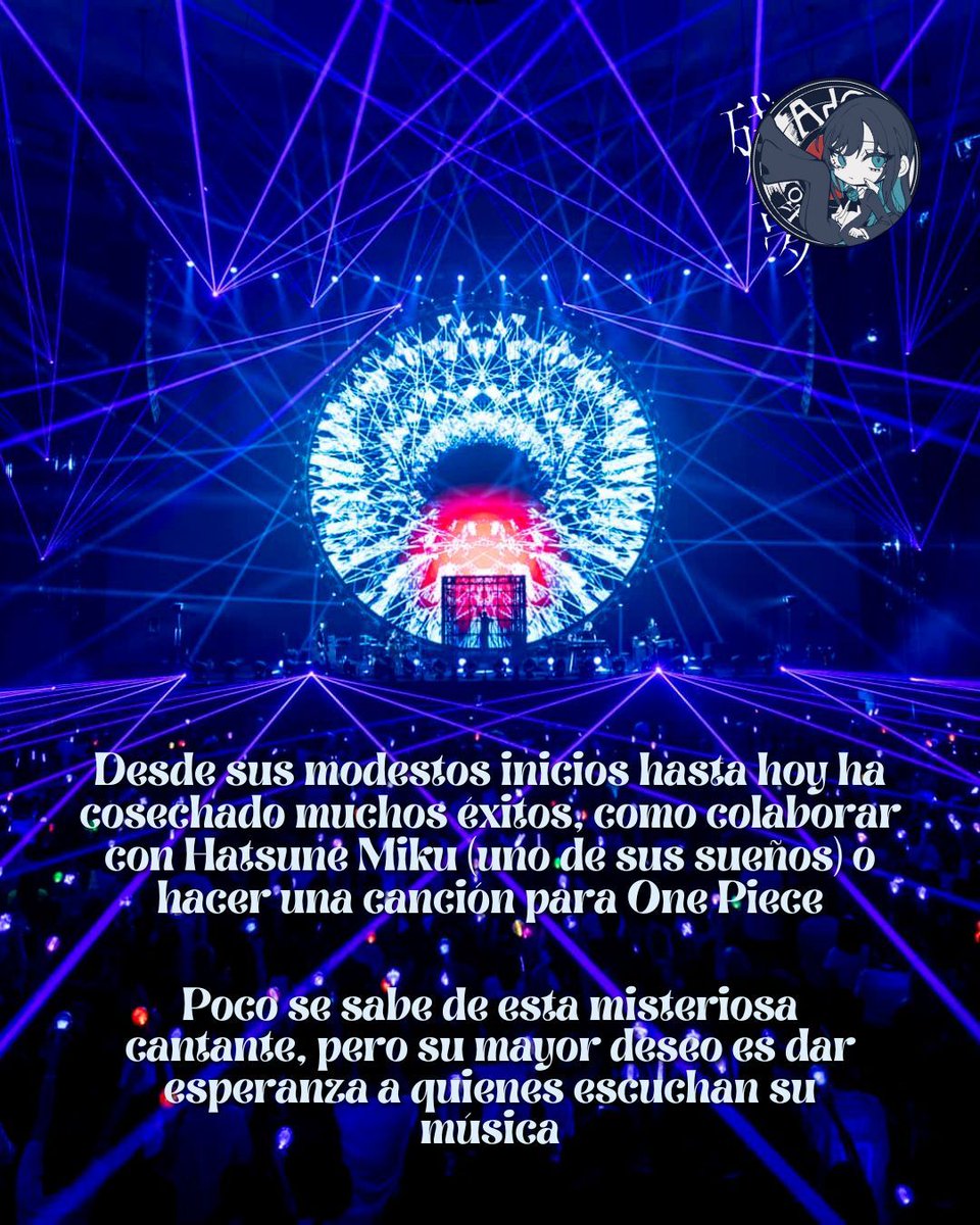 Proyecto Watashi 🌊 FICZONE GRANADA (@proyectowatashi) on Twitter photo <RECOMENDACIÓN DE LA SEMANA>
Tienes que conocer a la gigante Ado🤍 Con sus canciones, despierta unas intensas emociones que sobrepasan la barrera del idioma y aun ocultando su cara, los tours mundiales de Ado han sido todo un éxito💪🏻
Vuestra 先生 Sandra es una gran fan de Ado🥹 <RECOMENDACIÓN DE LA SEMANA>
Tienes que conocer a la gigante Ado🤍 Con sus canciones, despierta unas intensas emociones que sobrepasan la barrera del idioma y aun ocultando su cara, los tours mundiales de Ado han sido todo un éxito💪🏻
Vuestra 先生 Sandra es una gran fan de Ado🥹