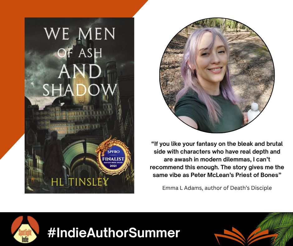 #IndieAuthorSummer day 39: Ready to discover a new author? Check out <a href="/hollytinsl3y/">Holly Tinsley</a>, author of We Men of Ash and Shadow at linktr.ee/h.tinsley. Already read the author's work and loved it? Consider sharing this post to help boost their books. #IndieAuthors #WritingCommunity
