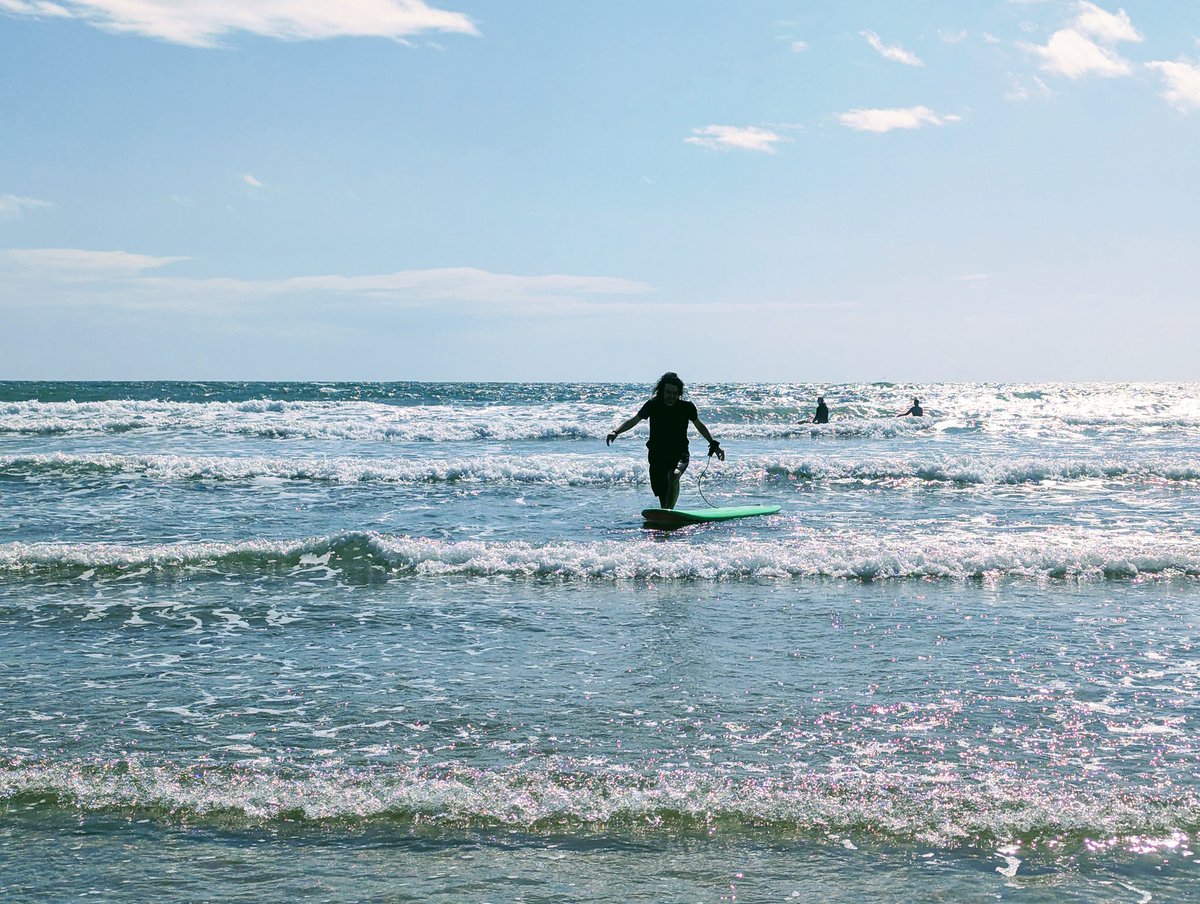 Peaceful morning surf , time for a coffee and some fish and chips with salt and extra vinegar