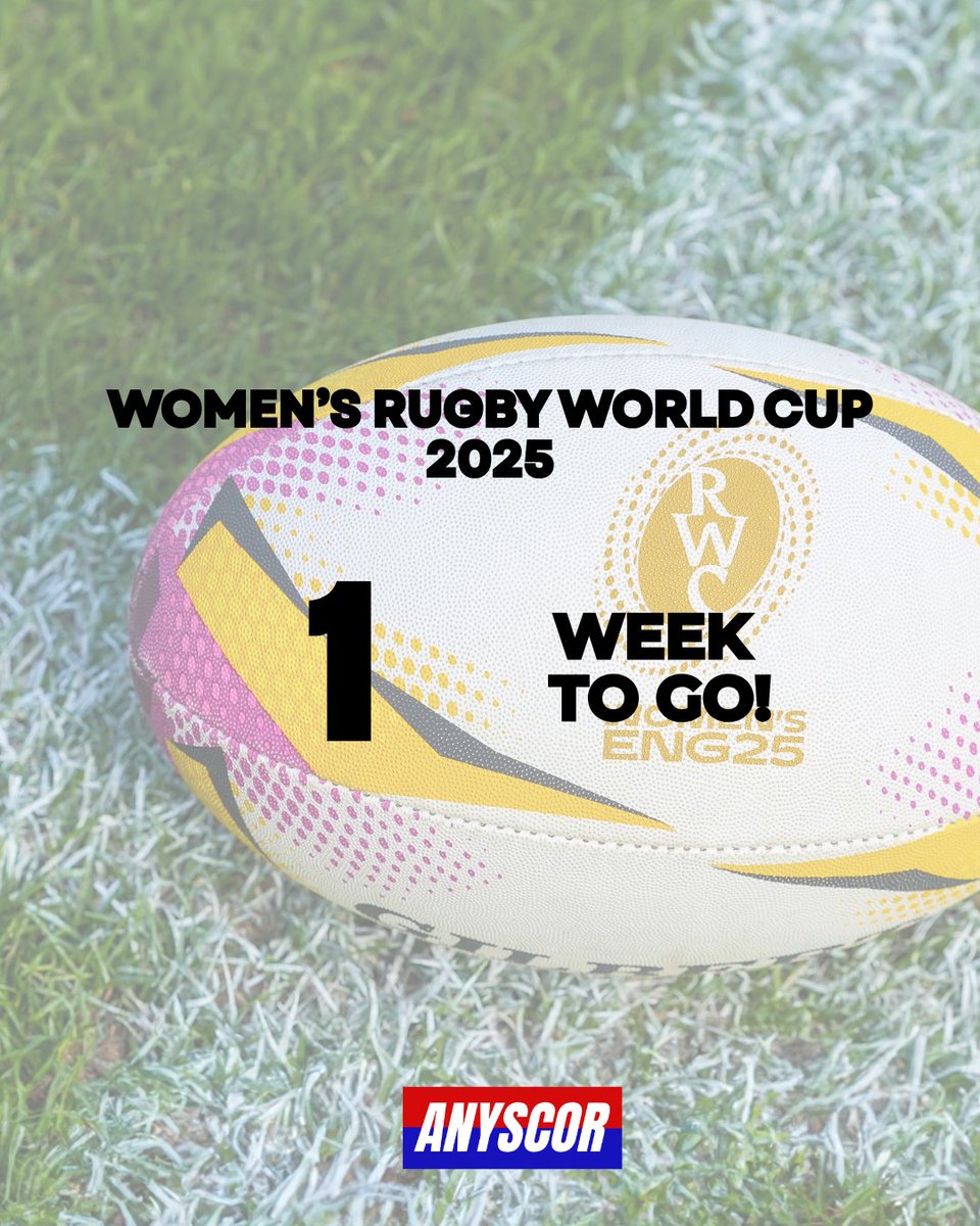 The countdown is on! Just one week until the Women's Rugby World Cup 2025 kicks off🤩

#RWC2025 #WomensRugby