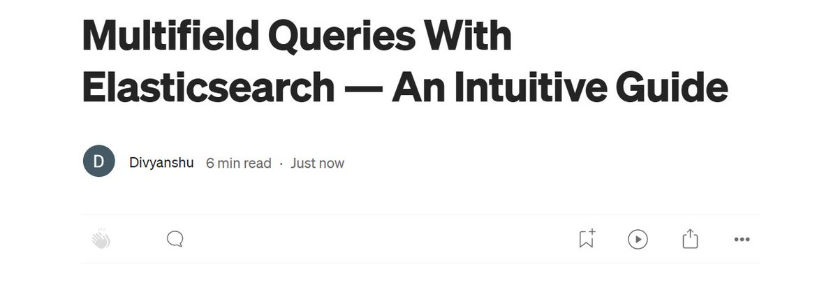 sky_walker_421's tweet image. Finished with my article on Elasticsearch :
medium.com/@shekdivyanshu…