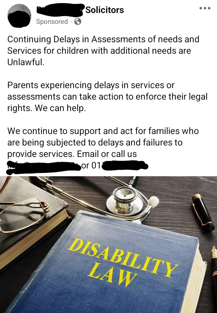 kennymick74's tweet photo. This keeps popping up on my newsfeed lately. After years of underfunding and political incompetence the only way many parents are getting AON is by taking legal action. How much is this costing the exchequer as opposed to funding/ staffing the services properly first time round https://t.co/sgRNEWC0Jw