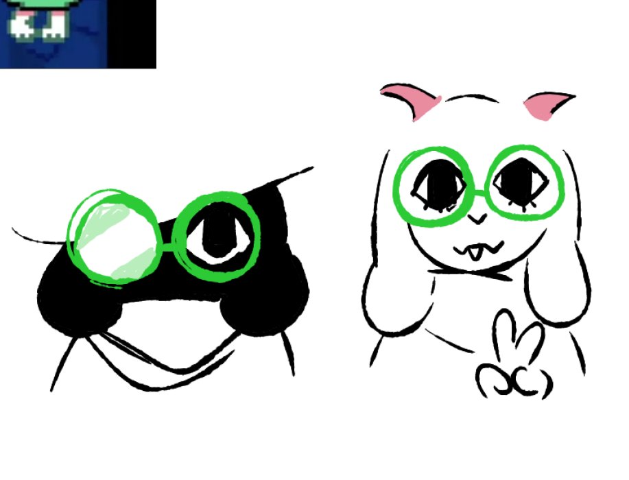 ralsei with togore eyes