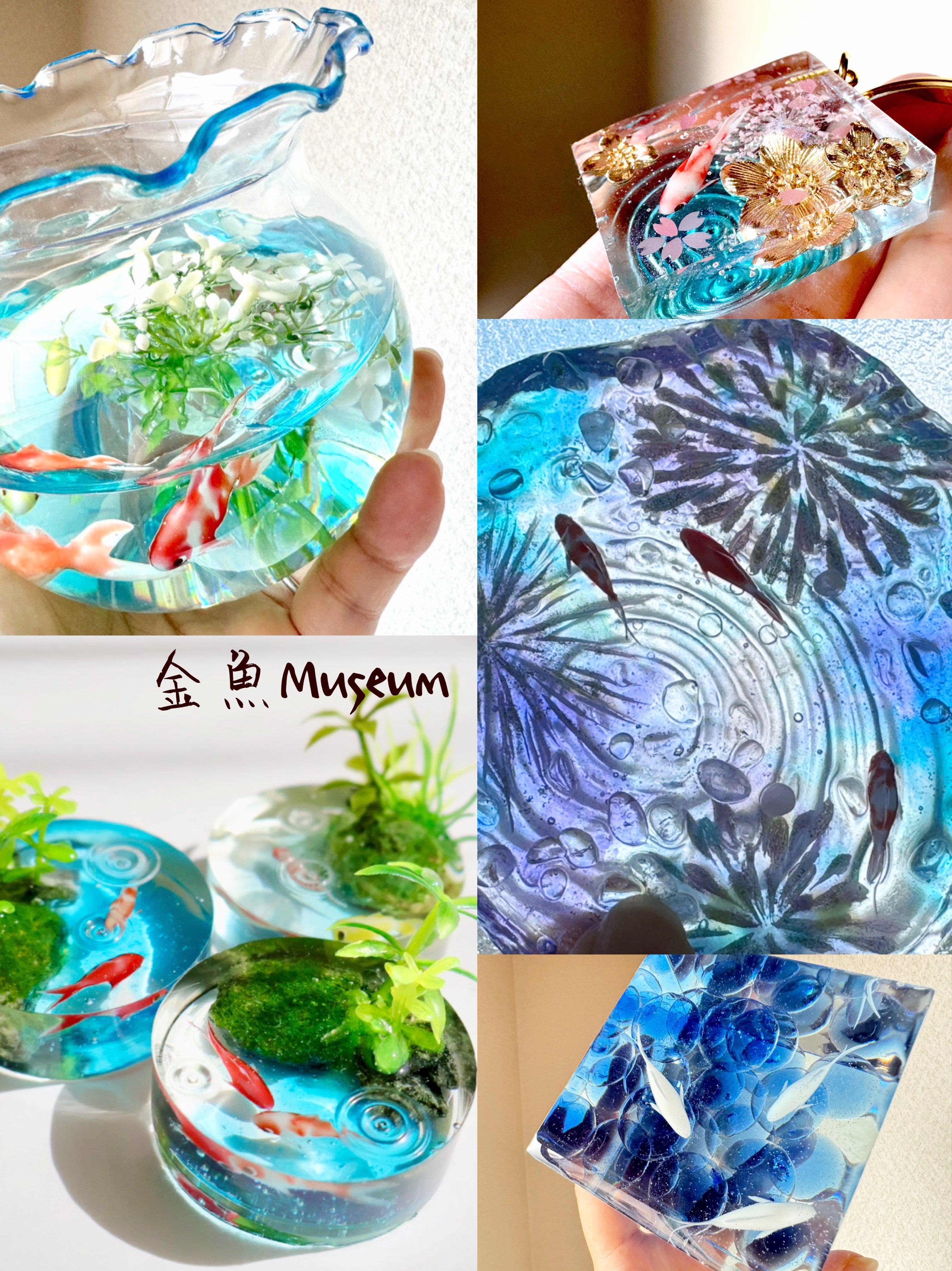 ★リアル金魚★芸術作品★桐箱二重★日本製　現代アート 金魚 絵画 琉金 和風 インテリア コレクション プレゼント 日本