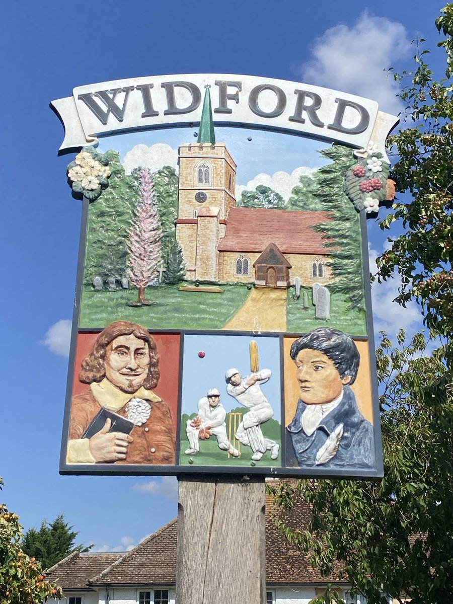 For #signsonsunday Widford village sign, Hertfordshire