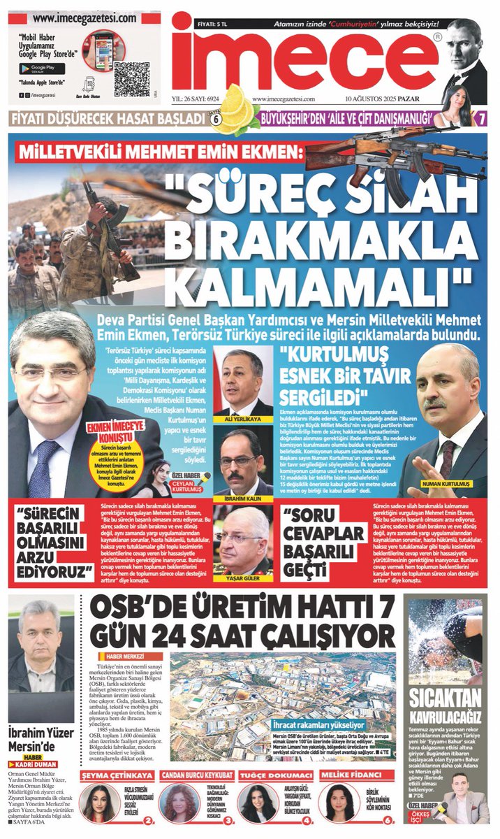 Herkes için demokrasi,
Herkes için adalet, 
Herkes için eşitlik…