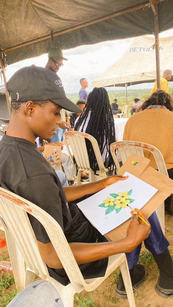 From blank paper to blooming beauty when creativity meets calm, art happens.