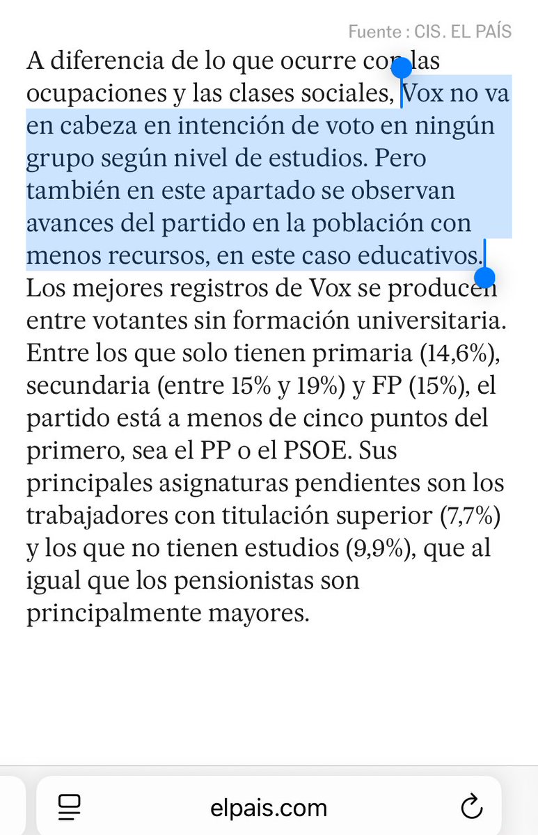 🟪 Insistimos: la #EducaciónPública es el eje vertebrador de la transformación social.

Imprescindible para que los discursos de la extrema derecha y la derecha extrema no calen en adolescentes y jóvenes. Y a medio-largo plazo, en tod@s 

elpais.com/espana/2025-08…

Datos ⬇️