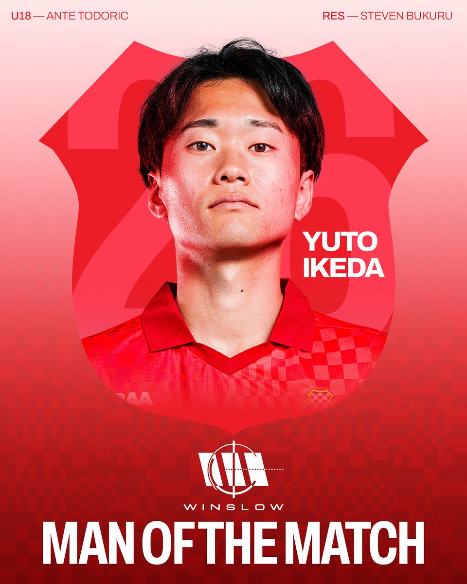 Yuto Ikeda is our Round 21 Winslow Man of the Match 👊🇭🇷

U18 MOTM - Ante Todoric
RES MOTM - Steven Bukuru

#ACR #croatiaraiders