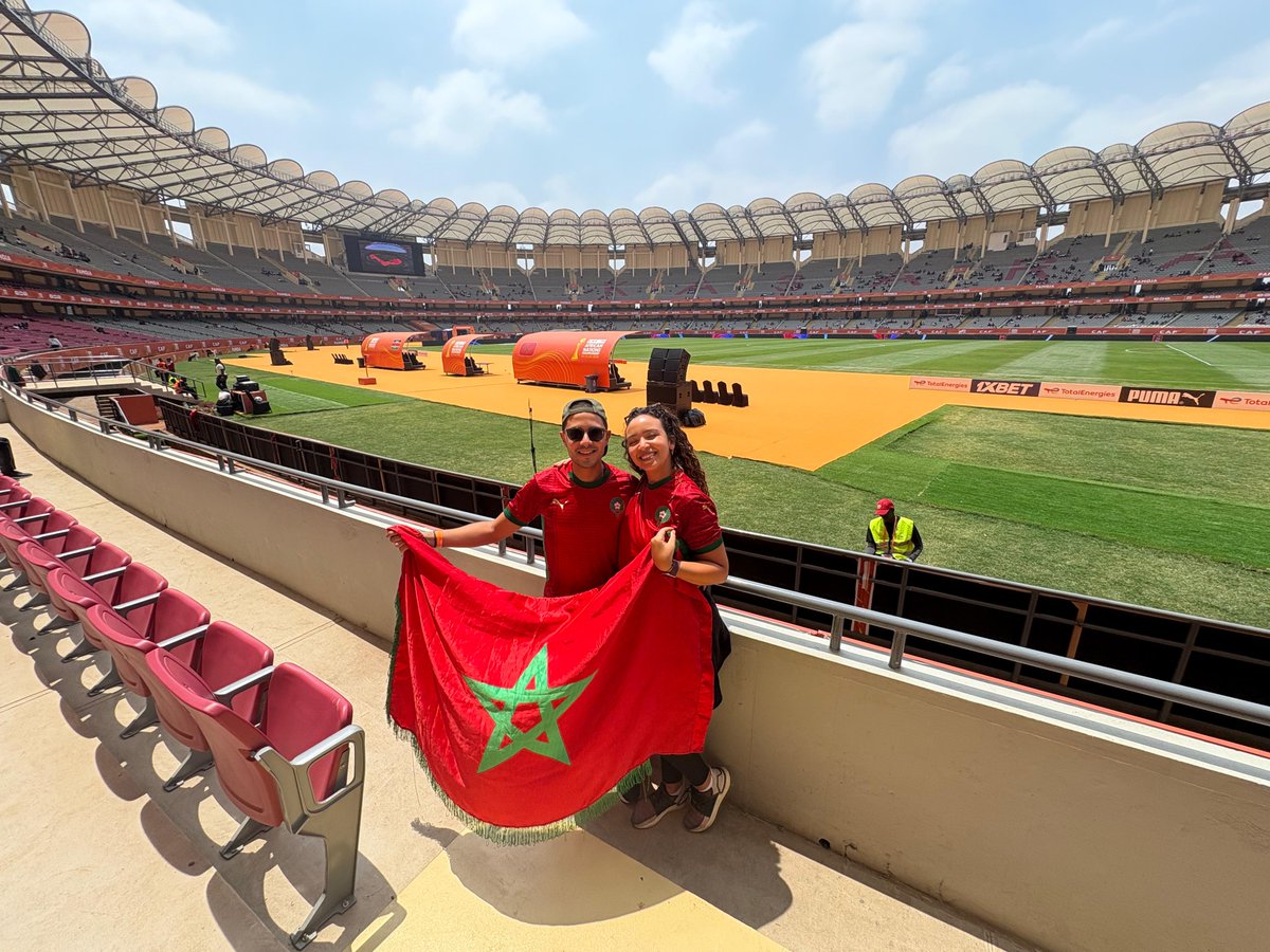Bernard Ndong (@bernardndong) on Twitter photo This Moroccan couple at Kasarani is currently enjoying their holiday in Kenya. They have visited the Mara and it's the first time they are watching Morocco play abroad..
Photo, details by my colleague <a href="/MichaelxKirwa/">Michael Kirwa</a>
<a href="/NationAfrica/">Daily Nation</a> <a href="/ntvkenya/">NTV Kenya</a> #CHAN2024 This Moroccan couple at Kasarani is currently enjoying their holiday in Kenya. They have visited the Mara and it's the first time they are watching Morocco play abroad..
Photo, details by my colleague <a href="/MichaelxKirwa/">Michael Kirwa</a>
<a href="/NationAfrica/">Daily Nation</a> <a href="/ntvkenya/">NTV Kenya</a> #CHAN2024
