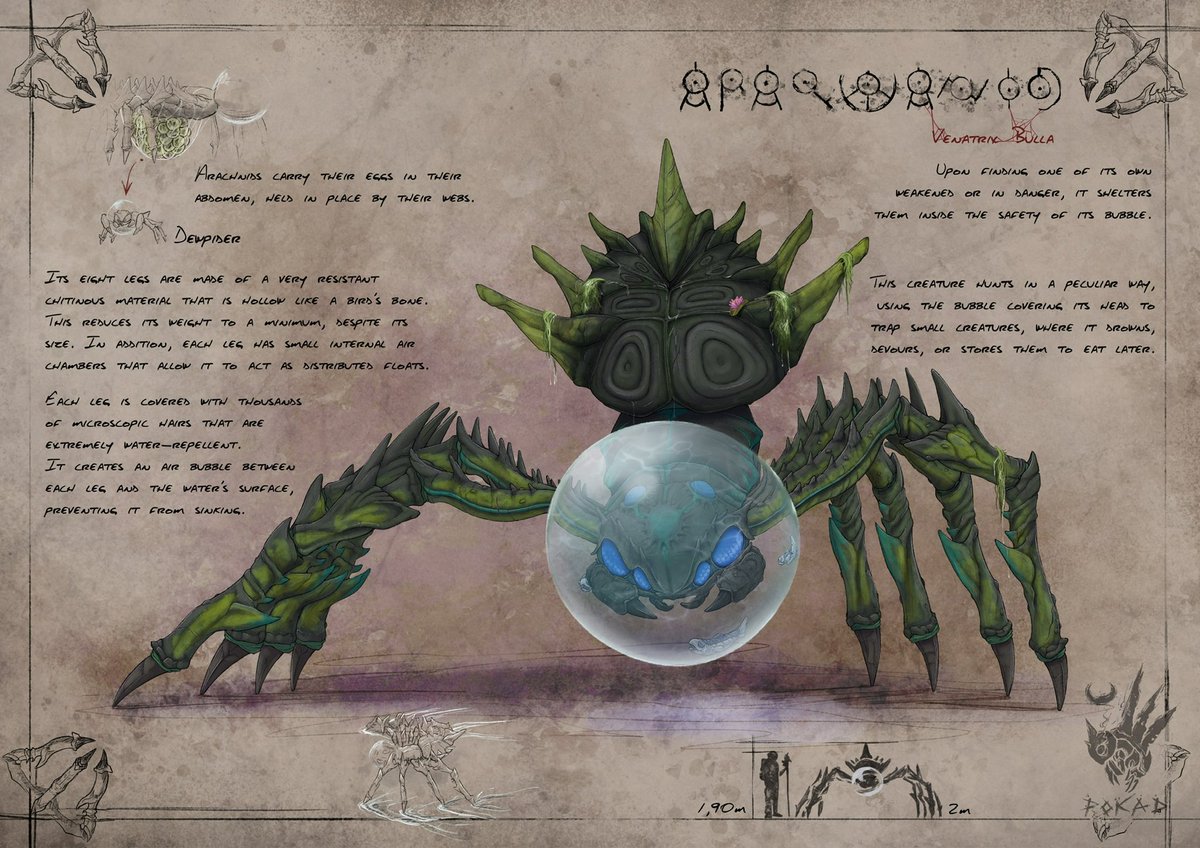 Another commission for the same amazing person. 
Araquanid, the aquatic spider that hunts with his bubble 
#pokemonart