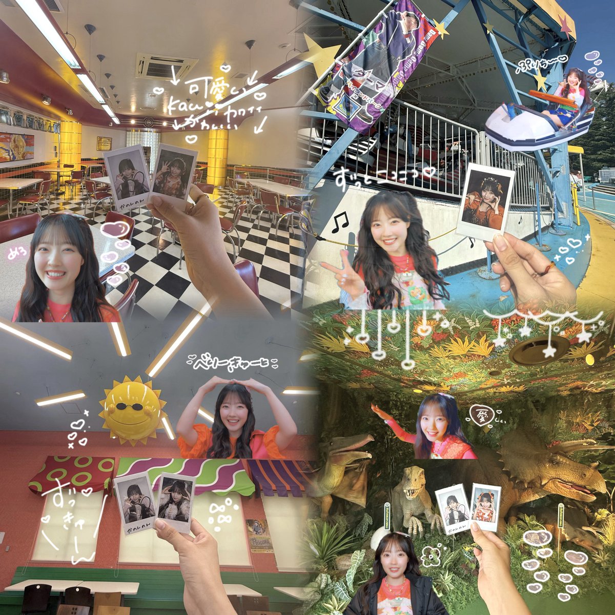 那須ハイランドパーク 🎡♡
.
念願の聖地巡礼に行ってきましたっ〜 !
笑瑠の親戚にしっかり挨拶してきた^_^
キュー太郎もﾅﾃﾞﾅﾃﾞしてきたよ 🦕♡
ここでMVが撮られたんだな〜って、
巡るたびにﾆｺﾆｺしちゃって幸せでした🪽
.
#きゅーすと
#えみるがみるの