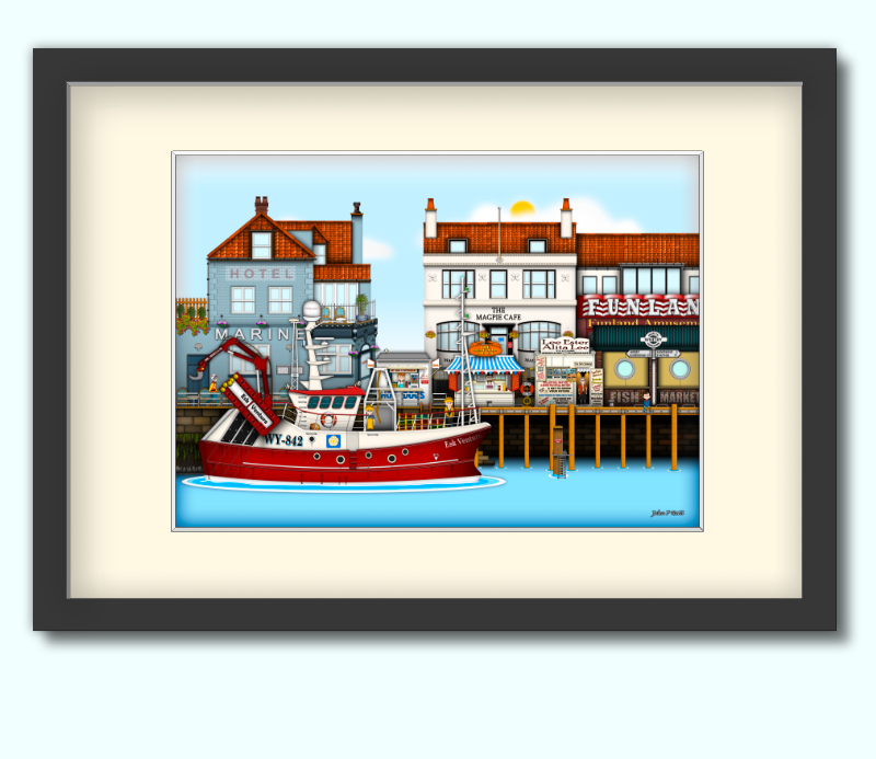johnfhall's tweet photo. Whitby fishing vessel and quay @TownofWhitby #Yorkshire https://t.co/ZRFjRTZtcU
