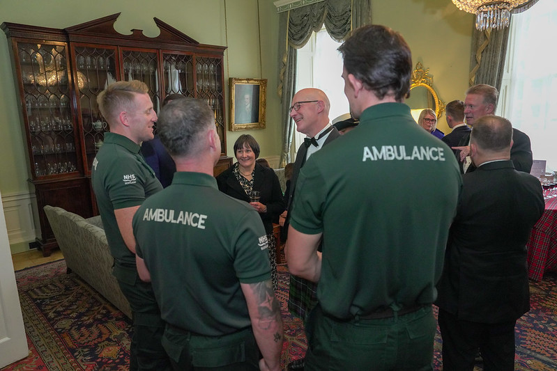 First Minister <a href="/JohnSwinney/">John Swinney</a> was honoured to be the Salute Taker at the 75th anniversary of the <a href="/EdinburghTattoo/">Edinburgh Tattoo</a>.

Joined by representatives of Scotland’s emergency services, including charities &amp; first responders, the First Minister praised their contribution to public service.
