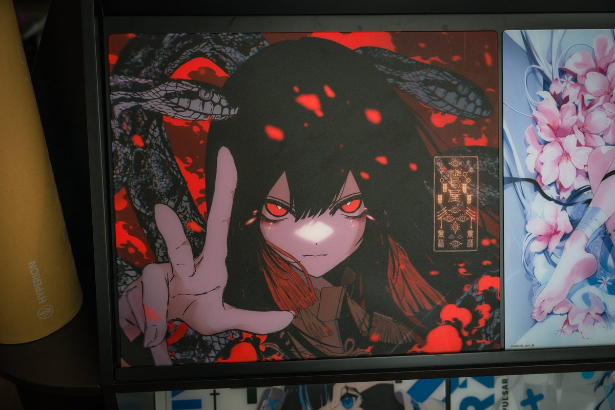 Abyss Gaming Scarlet & Jade Glass Mouse Pad Only available in Gara Studio.  Trust me, it is a pity if you miss it😏@AbyssGaming107 @washiya0