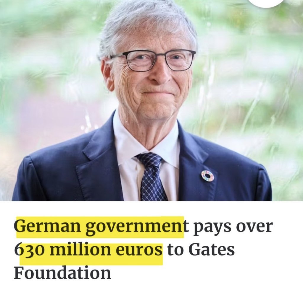 And the Gates foundation pays millions of Euros to finance left German magazines and newspapers. Isn’t it an elegant solution?