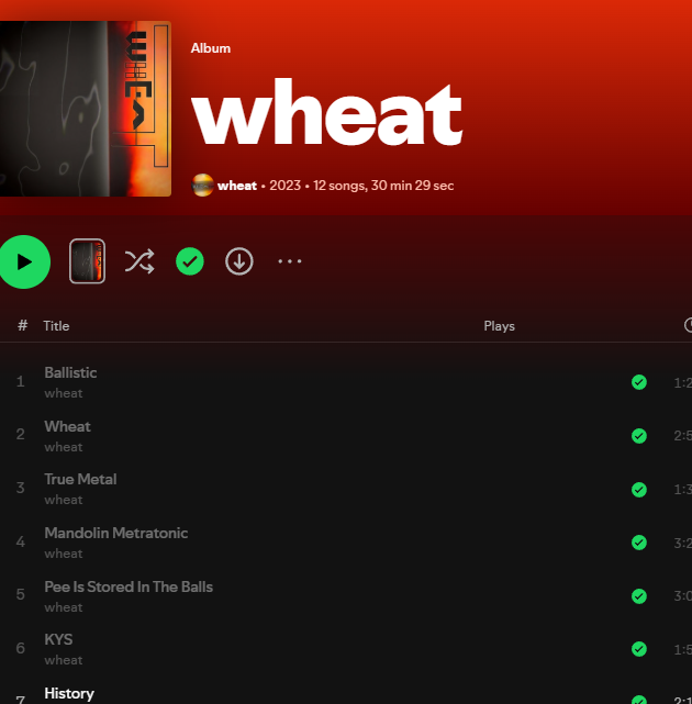Wheat1278291's tweet photo. Someone is targetting our releases and getting them taken down off of Spotify and such. So far, our 3rd album Rest In Yeast, and recently our debut Self Titled have been taken off of Spotify by an external source outside of us and Routenote. https://t.co/yl3XMsDhzU